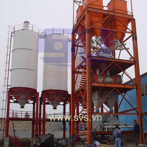 Cân định lượng phối trộn MSWS01 - 01 phễu cân, định lượng tuần tự từng thành phần nguyên liệu cần phối trộn